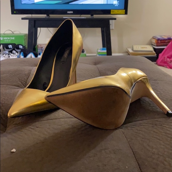 Gold Zara pumps - Picture 4 of 4